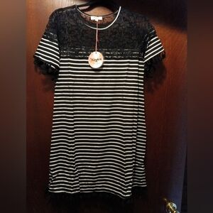 Hayden Los Angeles NWT Woman's Lace And Tassel Dress Size Medium